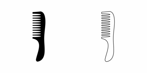 Comb icon vector design logo element.
