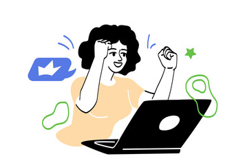 People celebrating success