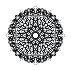 Hand drawn mandala. decoration in ethnic oriental  doodle ornament.