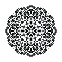 Hand drawn mandala. decoration in ethnic oriental  doodle ornament.