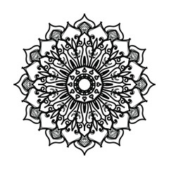 Hand drawn mandala. decoration in ethnic oriental  doodle ornament.