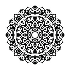Hand drawn mandala. decoration in ethnic oriental  doodle ornament.