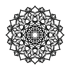 Hand drawn mandala. decoration in ethnic oriental  doodle ornament.
