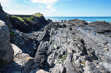 Fototapeta premium View of Hartland quay, Bideford in North Devon