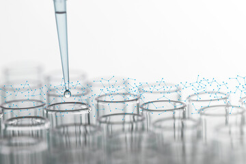 goccia, contagocce, pipetta, analisi di laboratorio,