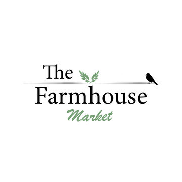 The farmhouse market. Vector stock illustration. Farmhouse market Label