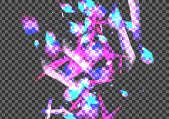 Blur Bokeh Background Transparent Vector. Element Concept Template. Multicolored Romance Design. Shine Magic. Flare Blurry Wallpaper.