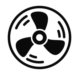 Fan propeller or ventilator icon © oxinoxi