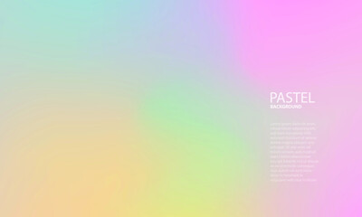 Abstract pastel color hologram, liquid gradient background