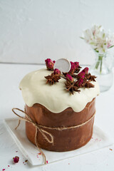 Traditional cottage cheese Easter paskha