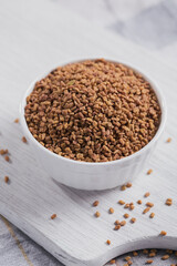 Bowl of fenugreek dry seeds