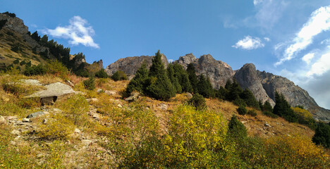 Kazakhstan. Northern Tien Shan. photograph of mountain ranges in general