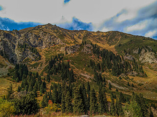 Kazakhstan. Northern Tien Shan. photograph of mountain ranges in general