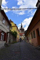 Obraz premium The clock tower in the citadel of Sighisoara 23