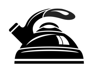 Teapot Logo Tea Shop Vintage Vector Illustration Design