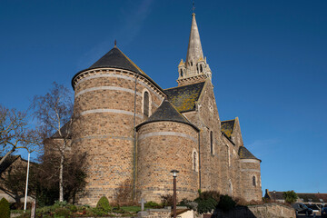 Fototapeta premium Architecture of a church in Brittany, France