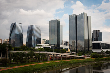 Fototapeta na wymiar São Paulo - Cidade Jardim Buildings