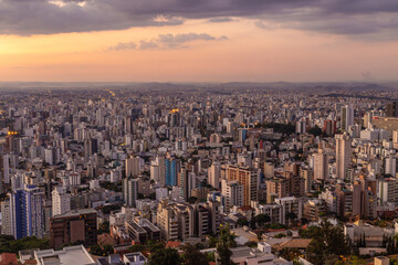 Colorful sunset in Belo Horizonte