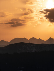 Sunrise in the Mountains
