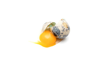 Smashed quail egg