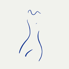line art illustration design body shape 