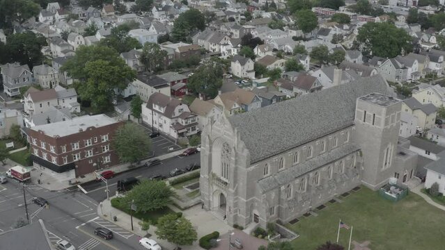 Aero view. Saint Stephen's Roman Catholic Church
