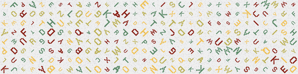 Abstract Geometric Pattern generative computational art illustration