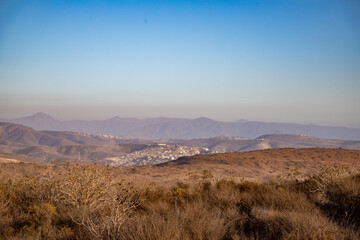 Obraz premium Ensenada Mountains sunset