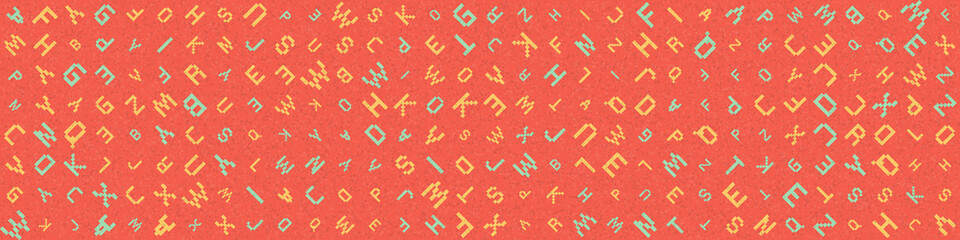 Abstract Geometric Pattern generative computational art illustration