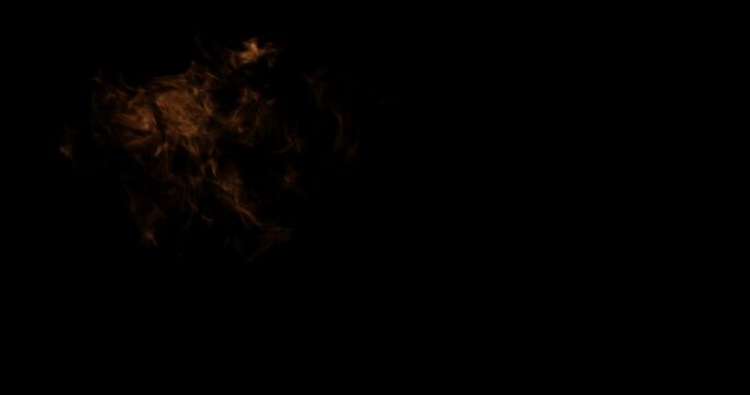 Flame of fire with alpha channel for your logo or intro.