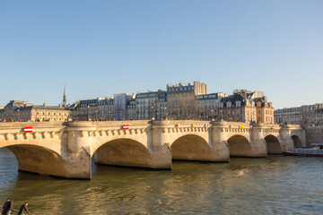 Obraz premium Pont Neuf over the Seine in Paris, France