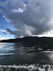 clouds over the sea