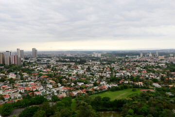 Fototapeta na wymiar Aerial view of Alphaville Barueri city,