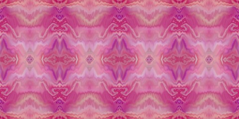 Geometric summer ombre tie dye batik stripe border pattern. Seamless shibori space dyed striped effect fashion trim edging. Washed out boho beach wear ribbon endless tape.