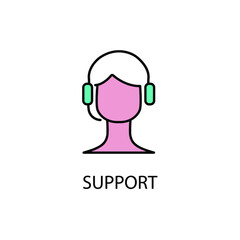support icons  symbol vector elements for infographic web