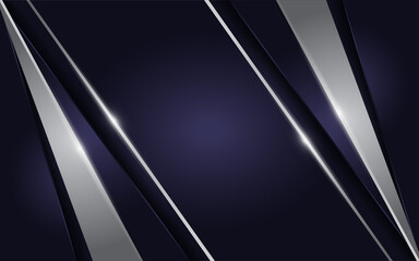 Modern dark navy background with metallic lines element.