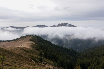 Landscape Over Ciucas Mountains in Romania
