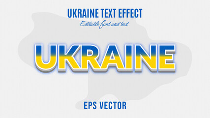 Ukraine Text Effect - Editable Text Effect Mockup