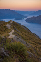 Sunset over Roy's Peak, near Wanaka, New Zealand