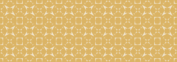 Seamless pattern with ornament on golden background, texture. Vector illustration