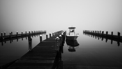 Boat Dock in the Fog