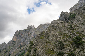 Mountain landscape in Picos de Europa national park, Spain
