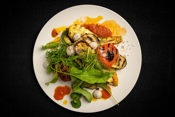 grilled chicken with vegetables