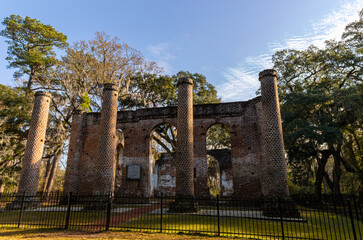 The Old Sheldon Church Ruins, Beaufort County, South Carolina, USA