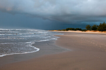 storm over the beach in arroio do sal , brazil 