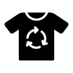 t shirt glyph icon