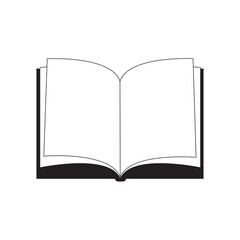 Open book for cover design. Brochure background. Vector illustration. stock image.