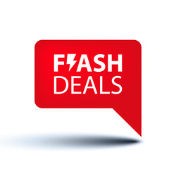 Flash Sale banner template design. Flash DEALS.