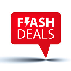 Flash Sale banner template design. Flash DEALS.