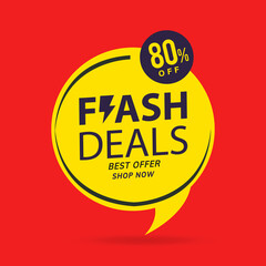 Flash Sale banner template design.